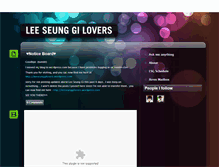 Tablet Screenshot of leeseunggilovers.tumblr.com