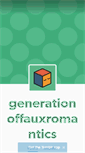 Mobile Screenshot of generationoffauxromantics.tumblr.com