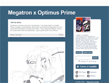 Tablet Screenshot of megatronxoptimusprime.tumblr.com