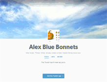Tablet Screenshot of alexbluebonnets.tumblr.com