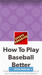 Mobile Screenshot of howtoplaybaseballbetter.tumblr.com