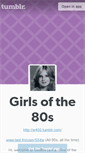 Mobile Screenshot of girlsofthe80s.tumblr.com