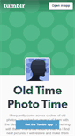 Mobile Screenshot of oldtimephototime.tumblr.com