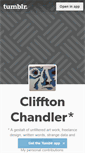 Mobile Screenshot of clifftonchandler.tumblr.com