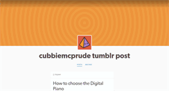 Desktop Screenshot of cubbiemcprude.tumblr.com