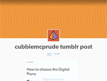 Tablet Screenshot of cubbiemcprude.tumblr.com