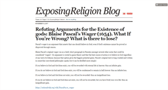 Desktop Screenshot of exposingreligionblog.tumblr.com