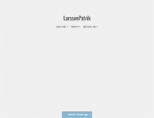 Tablet Screenshot of larssonpatrik.tumblr.com