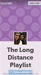 Mobile Screenshot of longdistanceplaylist.tumblr.com