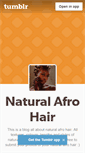 Mobile Screenshot of naturalafrohair.tumblr.com