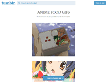 Tablet Screenshot of animefoodgifs.tumblr.com