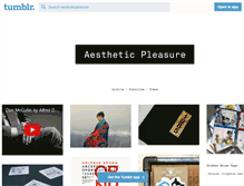 Tablet Screenshot of aestheticpleasure.tumblr.com