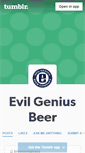 Mobile Screenshot of evilgeniusbeer.tumblr.com