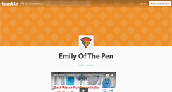 Desktop Screenshot of emilyofthepen.tumblr.com