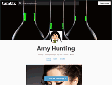 Tablet Screenshot of amyhunting.tumblr.com