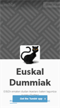 Mobile Screenshot of euskaldumiak.tumblr.com