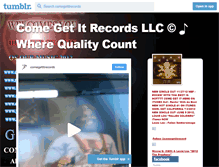 Tablet Screenshot of comegetitrecords.tumblr.com