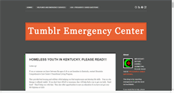 Desktop Screenshot of emergencycenter.tumblr.com