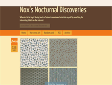 Tablet Screenshot of nocturnaldiscoveries.tumblr.com