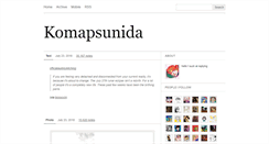 Desktop Screenshot of komapsunida.tumblr.com