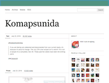 Tablet Screenshot of komapsunida.tumblr.com