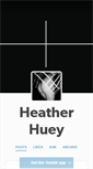 Mobile Screenshot of heatherhuey.tumblr.com