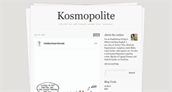 Desktop Screenshot of kosmopolite.tumblr.com