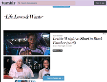 Tablet Screenshot of lifeloveswants.tumblr.com