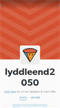 Mobile Screenshot of lyddleend2050.tumblr.com