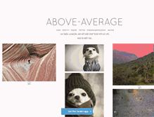 Tablet Screenshot of above-average.tumblr.com