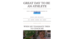 Desktop Screenshot of greatdaytobeanathlete.tumblr.com