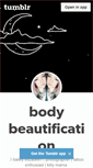 Mobile Screenshot of bodyxbeautification.tumblr.com