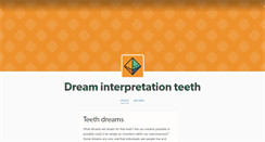 Desktop Screenshot of dreaminterpretationteeth.tumblr.com