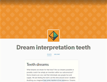 Tablet Screenshot of dreaminterpretationteeth.tumblr.com