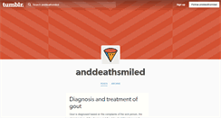 Desktop Screenshot of anddeathsmiled.tumblr.com