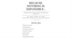 Desktop Screenshot of becausenothingisimpossible.tumblr.com