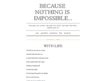 Tablet Screenshot of becausenothingisimpossible.tumblr.com