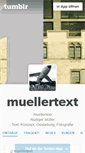 Mobile Screenshot of muellertext.tumblr.com