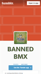 Mobile Screenshot of bannedbmx.tumblr.com