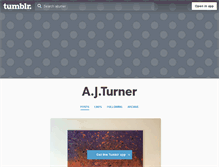 Tablet Screenshot of ajturner.tumblr.com