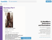 Tablet Screenshot of djmadmike.tumblr.com