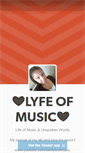 Mobile Screenshot of lyfeofmusic.tumblr.com