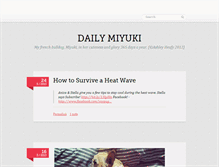 Tablet Screenshot of dailymiyuki.tumblr.com