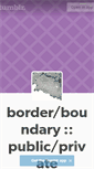 Mobile Screenshot of borderboundarystudio.tumblr.com