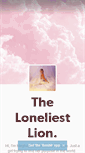 Mobile Screenshot of loneliestlion.tumblr.com