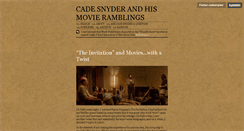 Desktop Screenshot of cadesnyder.tumblr.com
