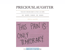 Tablet Screenshot of preciouslaughter.tumblr.com