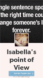 Mobile Screenshot of isabellasanchez.tumblr.com