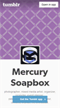 Mobile Screenshot of mercurysoapbox.tumblr.com