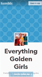 Mobile Screenshot of everythinggoldengirls.tumblr.com